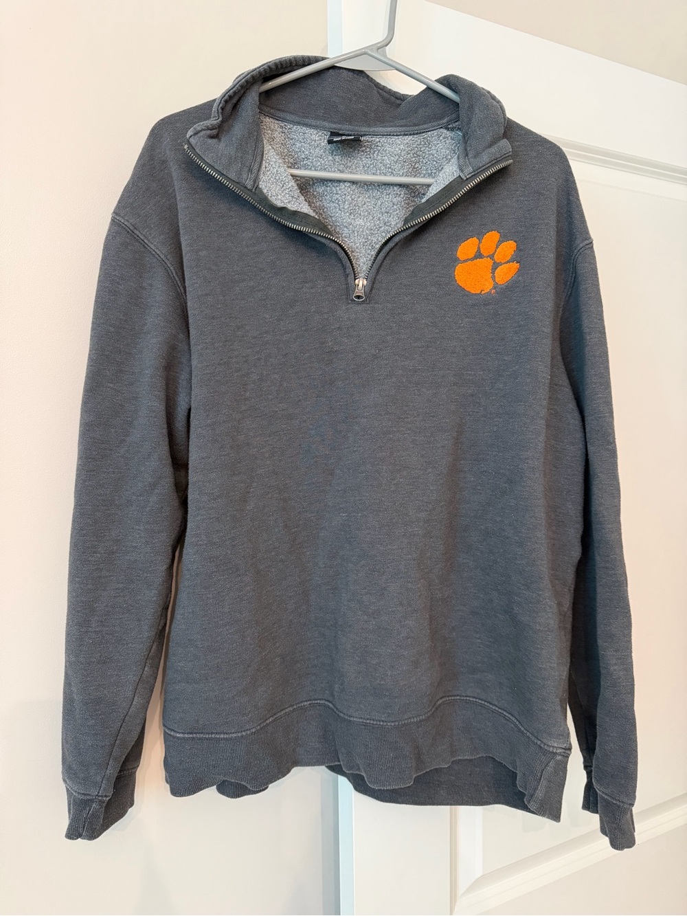 Clemson Gray Quarter-Zip Sweatshirt